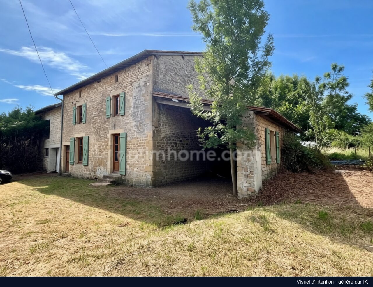 L’autre façade, Autruche : proposition de rénovation, image générée