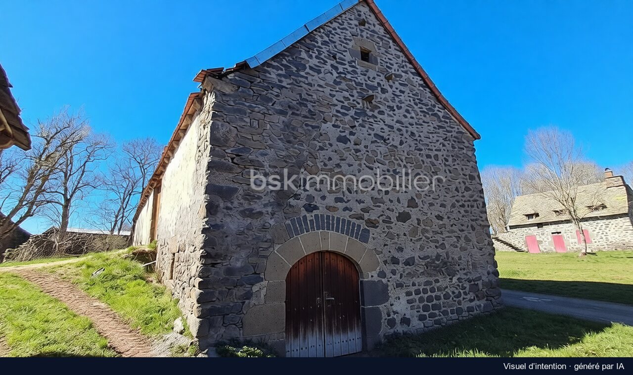 Le pignon et sa porte de grange, Chalinargues : proposition de rénovation, image générée