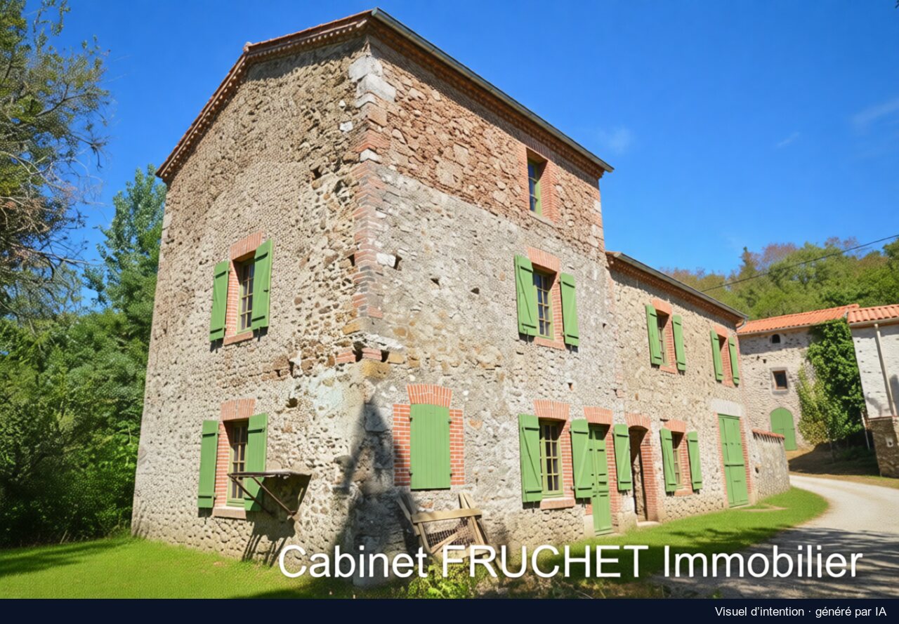 Le grand moulin, Sainte-Cécile : proposition de rénovation, image générée