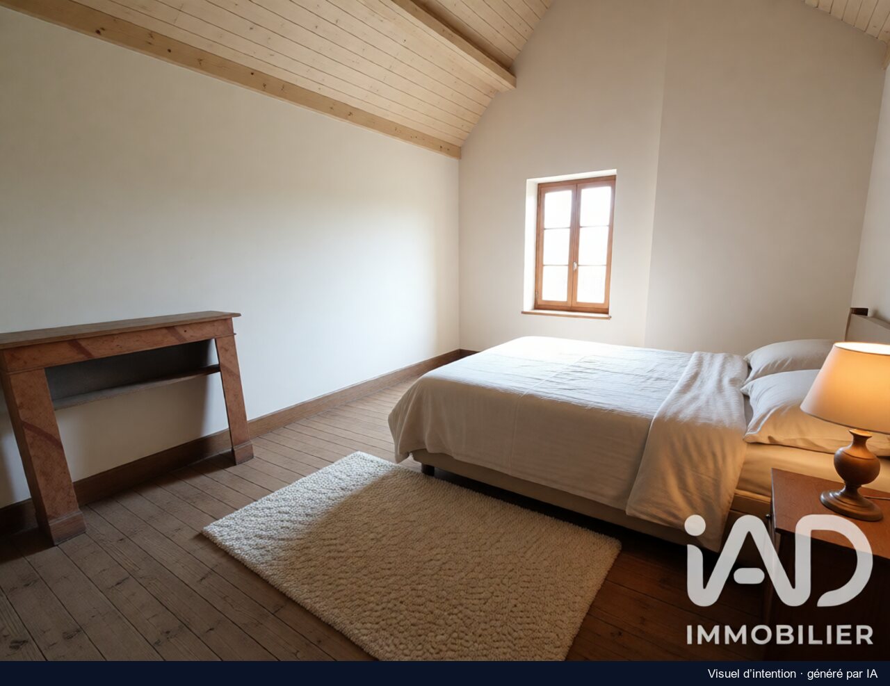 Une chambre sous le toit, Savilly : proposition de rénovation, image générée