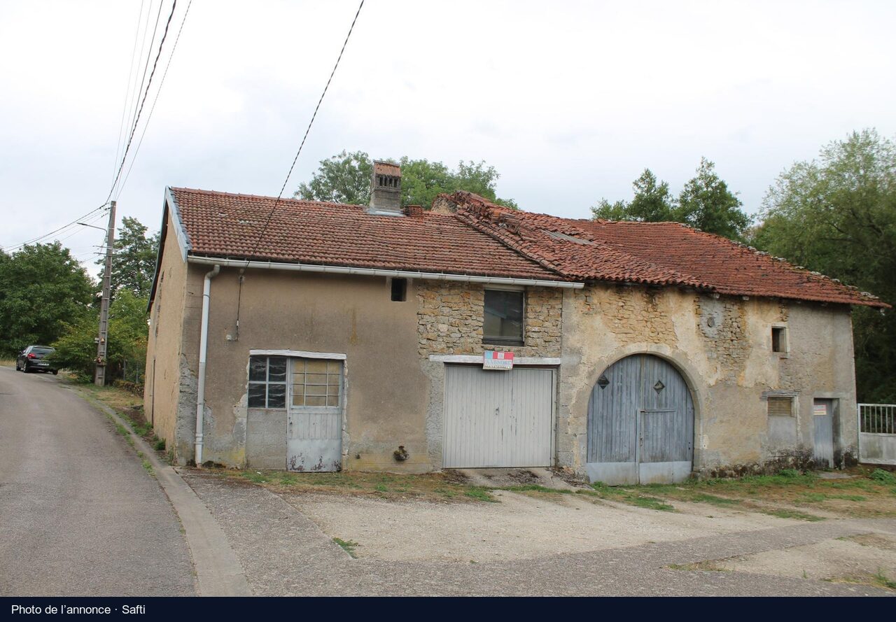 La ferme lorraine au grand porche, Gémonville : photo de l’annonce, état actuel